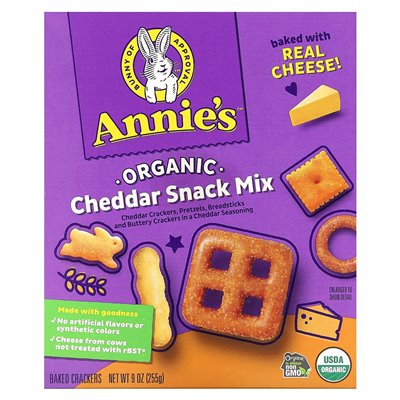 Selbst angebauter Bio-Snackmix, Cheddar, 9 oz (255 g)