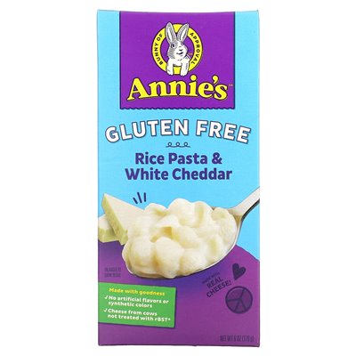 Homegrown Annie, Rice Noodles and White Cheddar, Gluten Free, 6 oz (170 g)