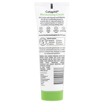 Cetaphil, Moisturizing Cream, Fragrance Free, 3 Ounce (85 G)