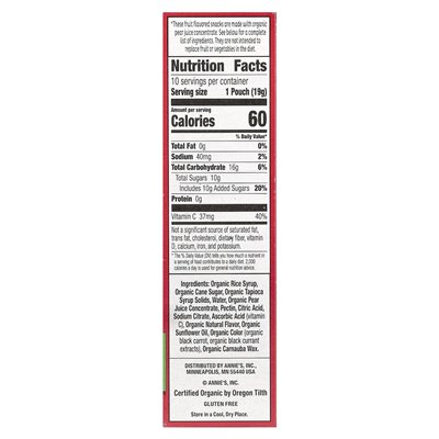 Homegrown, Envouse Organic Bunny Fruit™, Sommererdbeere, 10 Beutel, 0,7 oz (19 g)