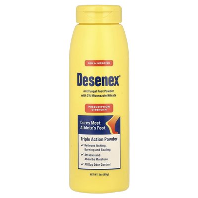 Desenex, proszek przeciwgrzybiczy, potrójna akcja, 3 uncje (85 g) Desenex, proszek przeciwgrzybiczy, potrójna akcja, 3 uncje (85 g)