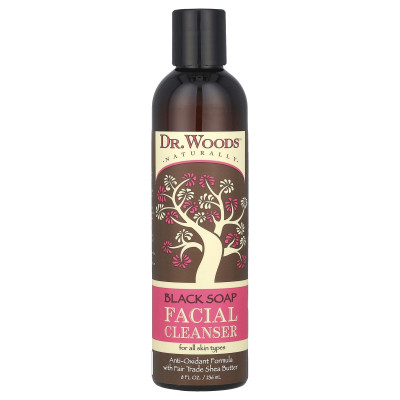 Dr Woods, Gesichtsreiniger mit schwarzer Seife, 8 Fl Oz (236 ml)