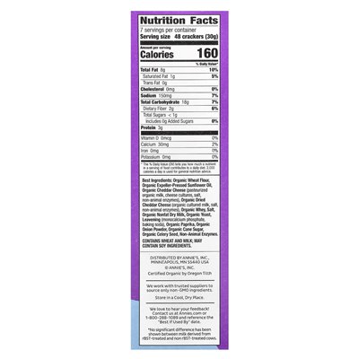 Homegrown, Organic White Cheddar Bunnies, Baked Crackers, 7.5 oz (213 g)