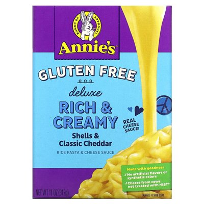 HOMEGROUN, DELUXE Rich & Creamy, Rice Macaroni and Cheese Sauce, Crusts and Classic Cheddar, Gluten Free, 11 oz (312 g)