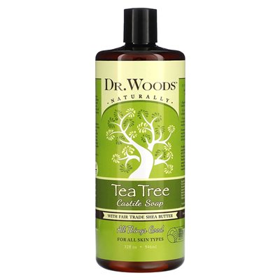 Dr Woods, Zamek Tree Tree z masłem Shea Fair Trade, 32 Fl Oz (946 ml)