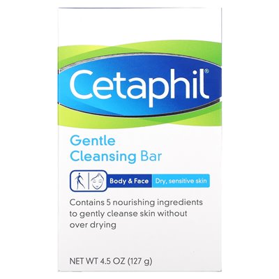 Cetaphil, Delikatny Mydło do Czyszczenia, 4,5 uncji (127 g) Cetaphil, Delikatny Mydło do Czyszczenia, 4,5 uncji (127 g)