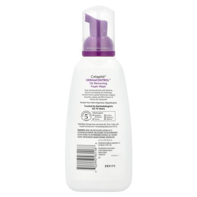 Cetaphil, Derma Control ™, mycie pianki usuwające olej, 8 fl oz (237 ml)