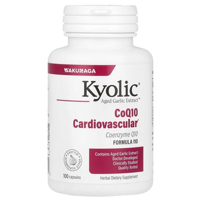 Kyolic Aged Garlic Extract COQ10 Cardiovascular 100 Capsules