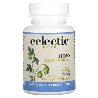 Eclectic Herbs, gefriergetrocknet, Hopfen, 200 mg, 90 Gemüsebeutel