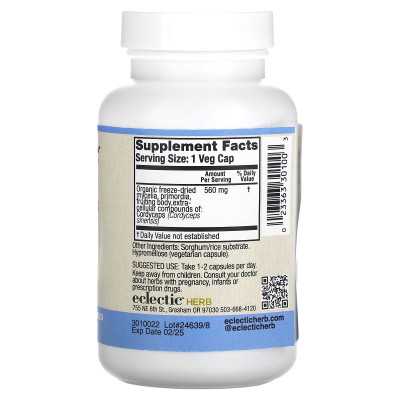 Eclectic Herb, Freeze Dried, Cordyceps, 560mg, 120 Veggies