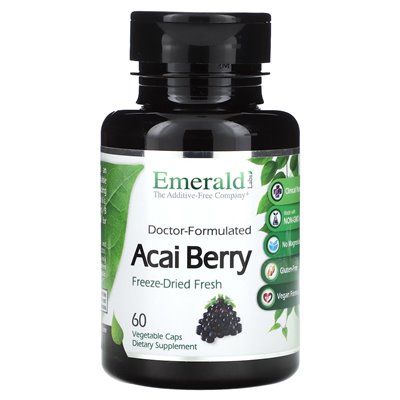 Emerald Laboratories, Acai Berry, 60 czapek warzywnych