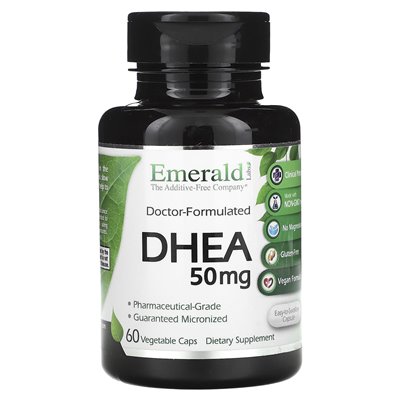 Emerald Laboratories, DHEA, 50 mg, 60 Vegetable Caps Emerald Laboratories, DHEA, 50 mg, 60 Vegetable Caps