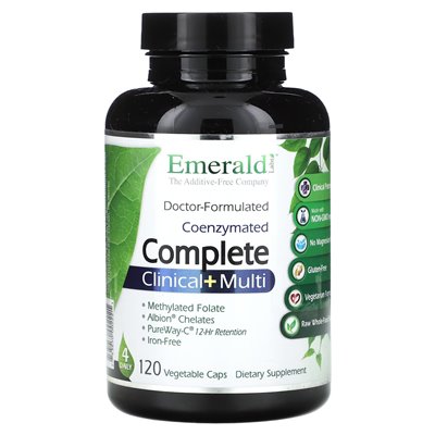 Emerald Laboratories, Coenzymated Complete Clinical + Multi, 120 czapek warzywnych