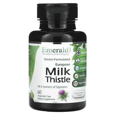 Emerald Laboratories, Europäische Mariendistel, 60 pflanzliche Kapseln