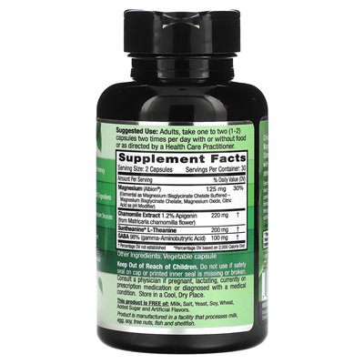 Emerald Labs, Doctor Created Brain Peace, 60 Vegetable Caps