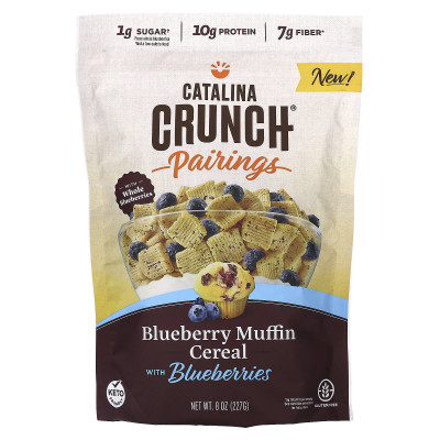 Catalina Crunch, pary, płatki mufinowe z jagodami z jagodami, 8 uncji (227 g) Catalina Crunch, pary, płatki mufinowe z jagodami z jagodami, 8 uncji (227 g)