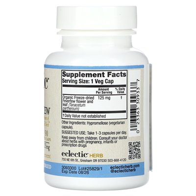 Eclectic Herb, Fever, 125mg, 90 veggies