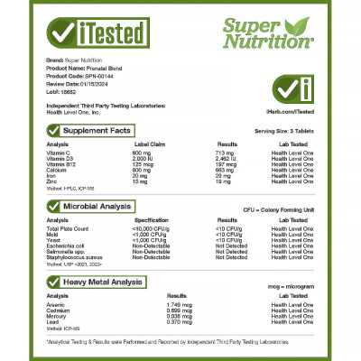 Super Nutrition, mieszanka prenatalna, multiwitamina z folianem i choliną, 180 tabletek Super Nutrition, mieszanka prenatalna, multiwitamina z folianem i choliną, 180 tabletek
