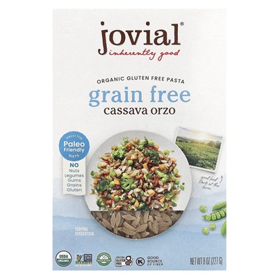 Makaron wolny od ziaren organicznych, maniok, 8 uncji (227 g)
