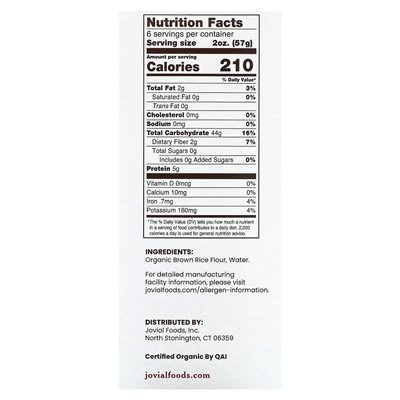 Jovial, Bio-Pasta aus Naturreis, Mafalda, 12 oz (340 g)