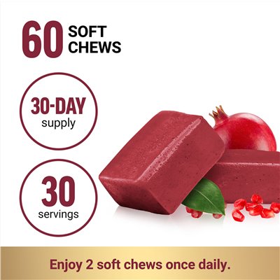 Współczynnik siły, Total Beets® z COQ10, Ultimate Heart Health, Berry Granat, 60 Superfood Soft Chews