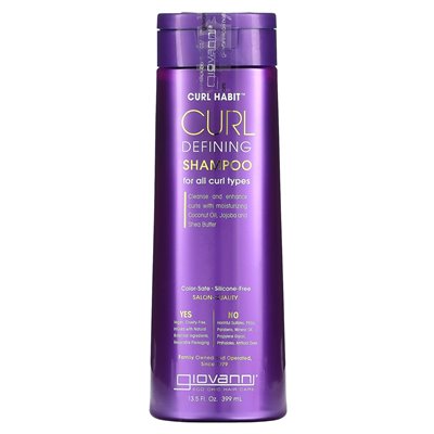 Giovanni, Curl Habit, Curl Defining Shampo, dla wszystkich rodzajów loków, 13,5 fl oz (399 ml)