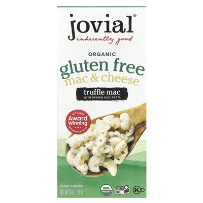 Jovial, ekologiczne bezglutenowe, Mac & Cheese, Truffle Mac, 6 uncji (170 g) Jovial, ekologiczne bezglutenowe, Mac & Cheese, Truffle Mac, 6 uncji (170 g)