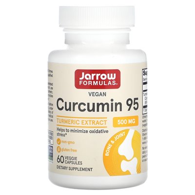 Jarrow Formulas, Curcumin 95, Kurkuma-Extrakt, 500 mg, 60 Gemüsekapseln