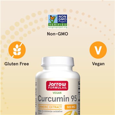 Formuły jarrow, kurkumina 95, ekstrakt z kurkumy, 500 mg, 60 kapsułek warzywnych Formuły jarrow, kurkumina 95, ekstrakt z kurkumy, 500 mg, 60 kapsułek warzywnych