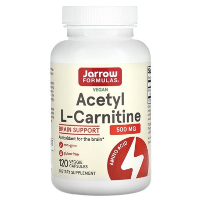 Jarrow Formulas, veganes Acetyl-L-Carnitin, 500 mg, 120 vegetarische Kapseln