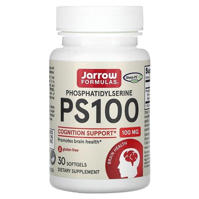 Jarrow Formulas, PS 100, Phosphatidylserine, 100 mg, 30 soft