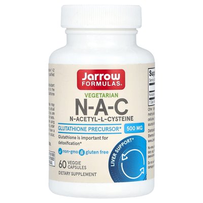 Formuły jarrow, wegetariańskie N-A-C, 500 mg, 60 warzyw kapsułek
