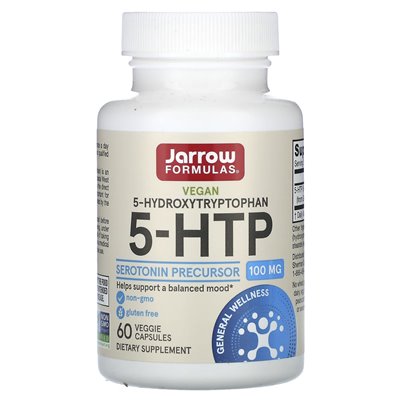 Jarrow Formulas, 5-HTP, 100 mg, 60 Veggie Capsules Jarrow Formulas, 5-HTP, 100 mg, 60 Veggie Capsules