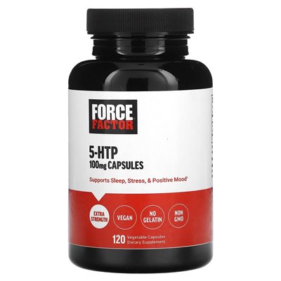 Współczynnik siły, 5-HTP, 100 mg, 120 kapsułek warzywnych