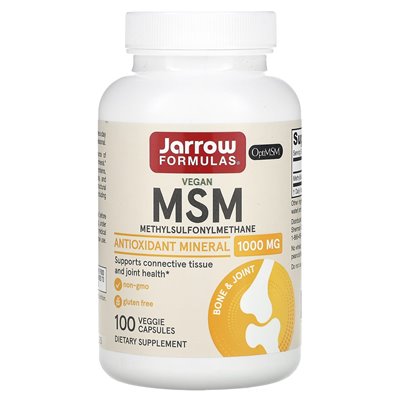 Jarrow Formulas, MSM, 1000 mg, 100 Vegetarian Capsules
