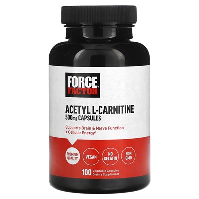 Strength Factor, Acetyl-Carnitin, 500 mg, 100 pflanzliche Kapseln