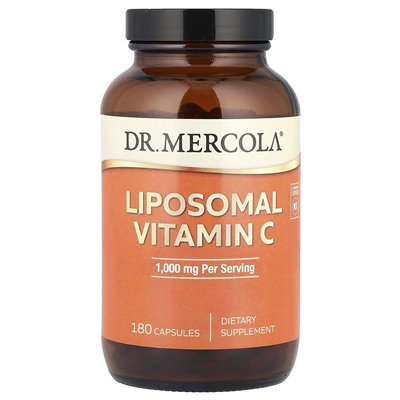 Dr. Mercola, Liposomal Vitamin C, 1000 mg, 180 capsules (500 mg per capsule)