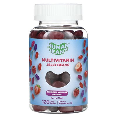 Human Beanz, multivitamin jelly, Berry Blast, 120 jellies