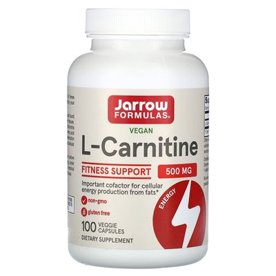 Jarrow Formulas, L-Carnitin, 500 mg, 100 vegetarische Kapseln