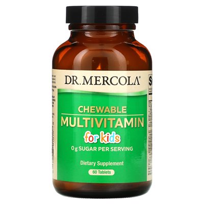 Dr Mercola, Multiwitamina do żucia dla dzieci, 60 tabletek