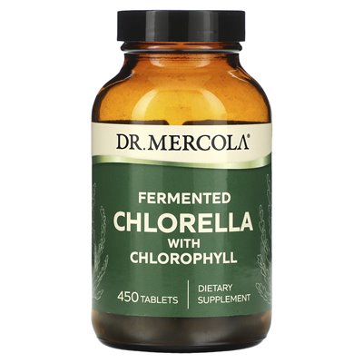Dr. Mercola, Fermentierte Chlorella mit Chlorophyll, 450 Tabletten