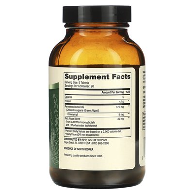 Dr. Mercola, Fermentierte Chlorella mit Chlorophyll, 450 Tabletten