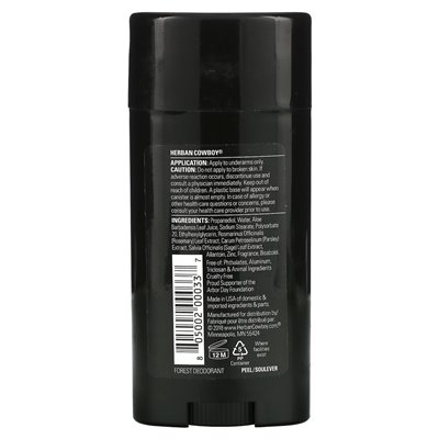 Herban Cowboy, Dezodorant, Las, 80 g Herban Cowboy, Dezodorant, Las, 80 g