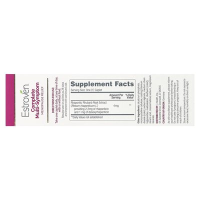 Estroven, kompletna menopauza wielobarska, 60 kapleczek