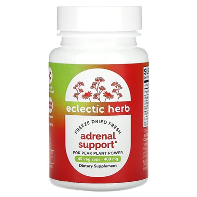 Eclectic Herb, Freeze Dried Fresh, Adrenal Support, 800 mg, 45 Veggies, (400 mg per capsule)
