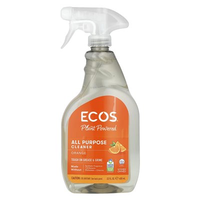 Earth Friendly Products, Uniwersalny Środek Czystości, Pomarańcza Plus, 22 uncji (650 ml)