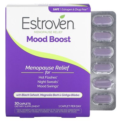 Estroven, Mood Boost, Menopauzy Relief, 30 kapleczek