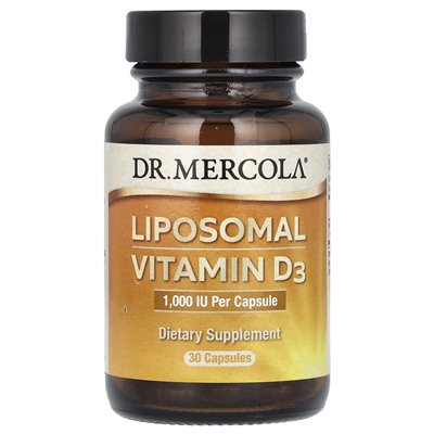 Dr. Mercola, Liposomalna witamina D3, 1,000 IU, 30 Kapsułek Dr. Mercola, Liposomalna witamina D3, 1,000 IU, 30 Kapsułek