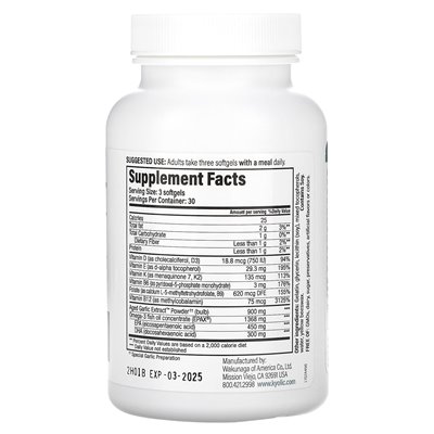 Kyolic, Herz-, Knochen- und Immunsystemgesundheit, 90 Kapseln