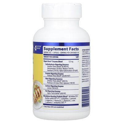 Enzymedica, Tigest Basic® + probiotics, 90 capsules